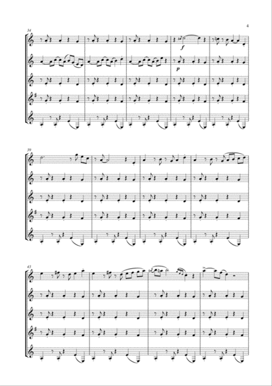 Take Five Woodwind Ensemble scores gallery preview page 5