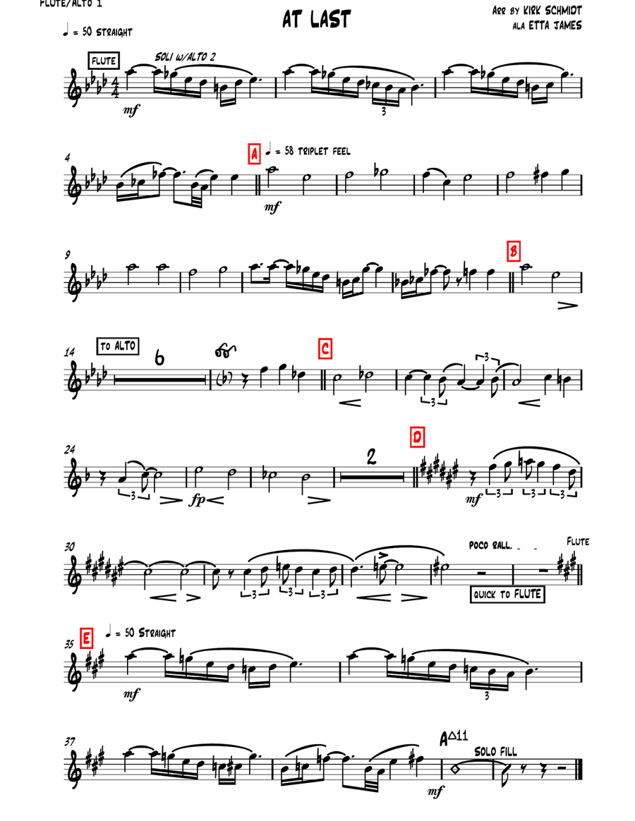 At Last At Last Jazz Ensemble scores gallery preview page 2