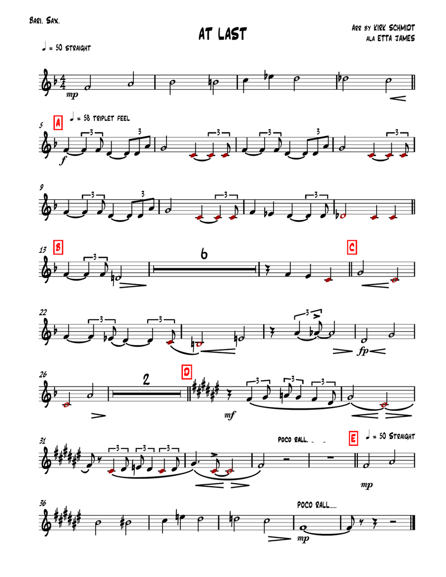 At Last At Last Jazz Ensemble scores gallery preview page 6