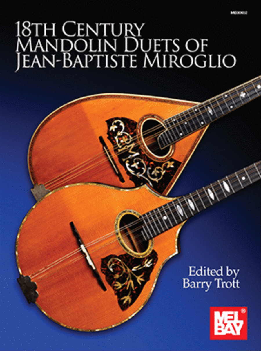 18th Century Mandolin Duets of Jean-Baptiste Miroglio Mandolin scores gallery preview page 1