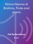 Ninna Nanna di Brahms. Flute and piano