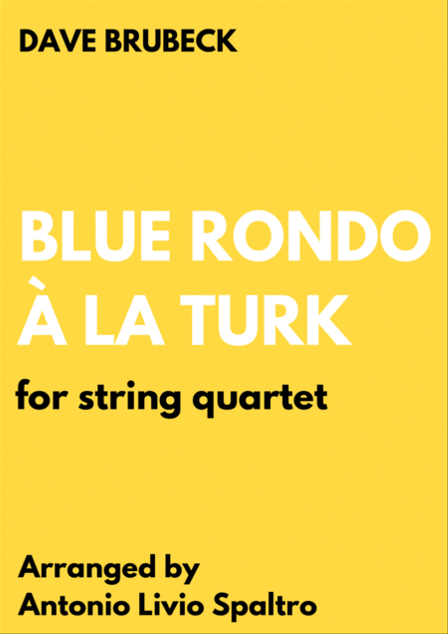 Blue Rondo A La Turk String Quartet scores gallery preview page 1