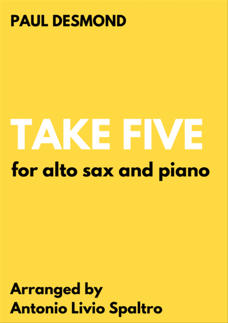 Take Five Alto Saxophone scores gallery preview page 1
