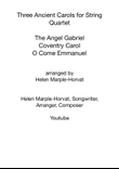 THREE ANCIENT CAROLS FOR STRING QUARTET