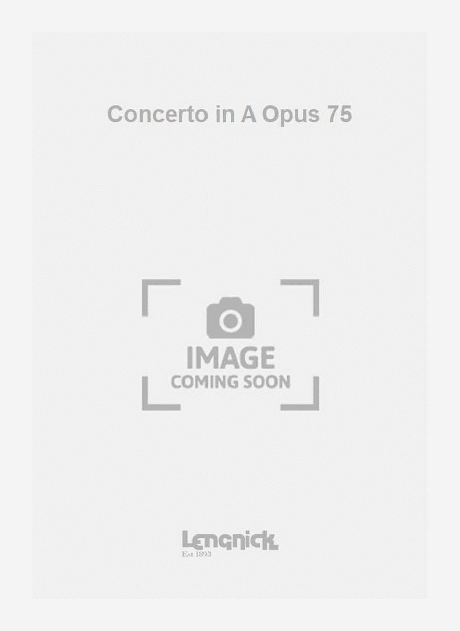 Concerto in A Opus 75 Piano Accompaniment scores gallery preview page 1