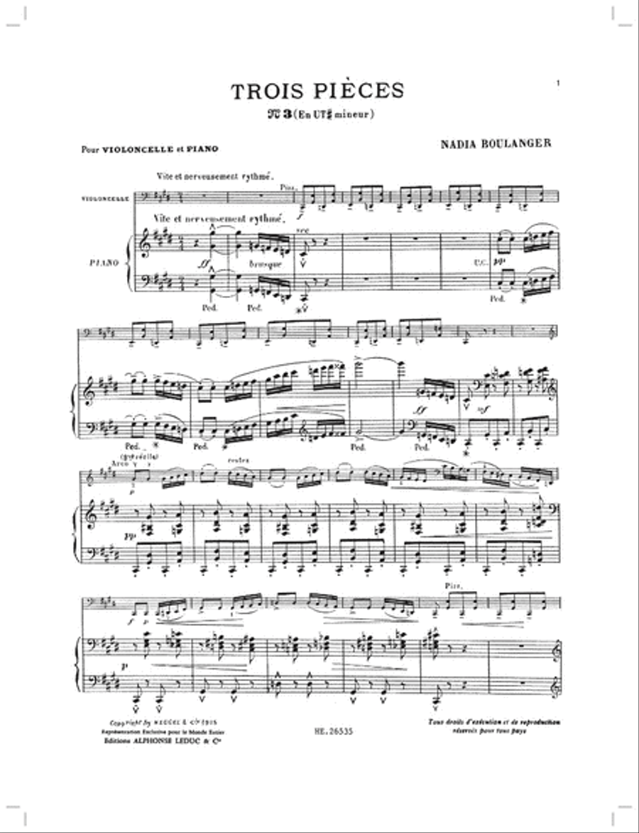3 Pièces No.3 In C Sharp Minor Piano Accompaniment scores gallery preview page 2
