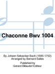 Chaconne BWV 1004