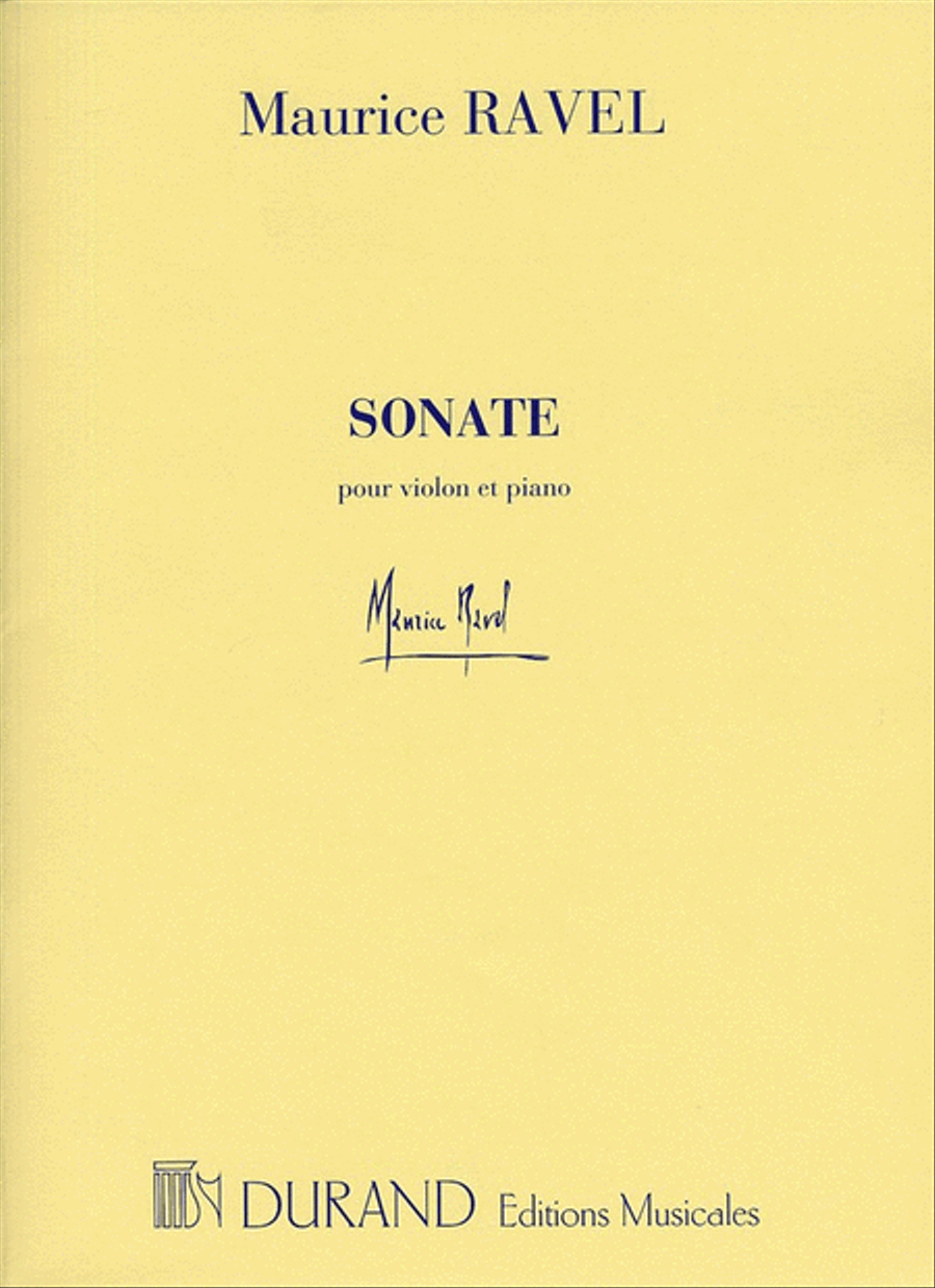 Sonate Pour Violon Et Piano scores gallery preview page 1