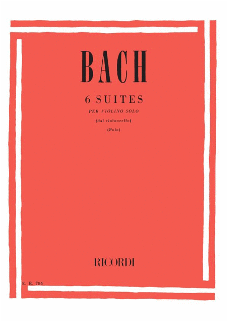 6 Cello Suites - Violin Solo Cello scores gallery preview page 1