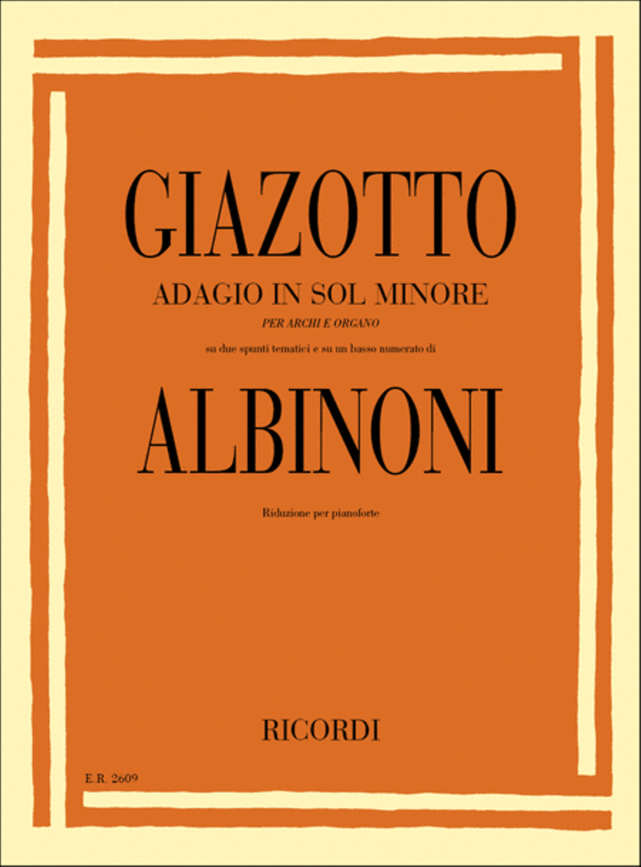 Adagio in sol minore (g minor) scores gallery preview page 1