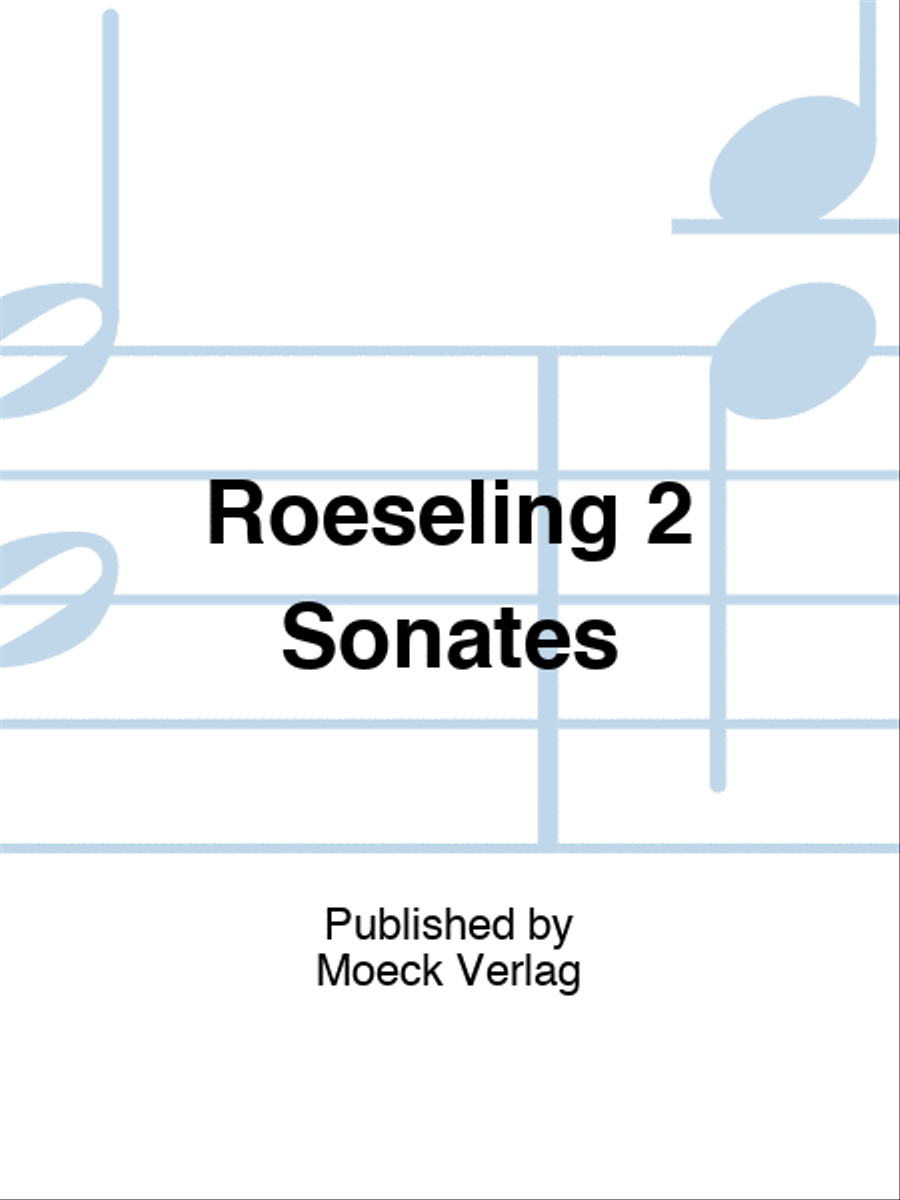 Roeseling 2 Sonates School and Community scores gallery preview page 1