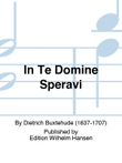 In Te Domine Speravi