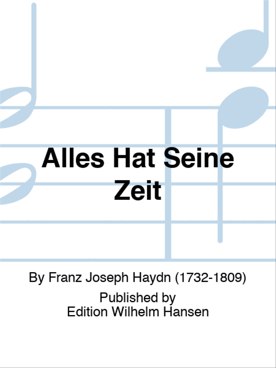 Alles Hat Seine Zeit Choir scores gallery preview page 1