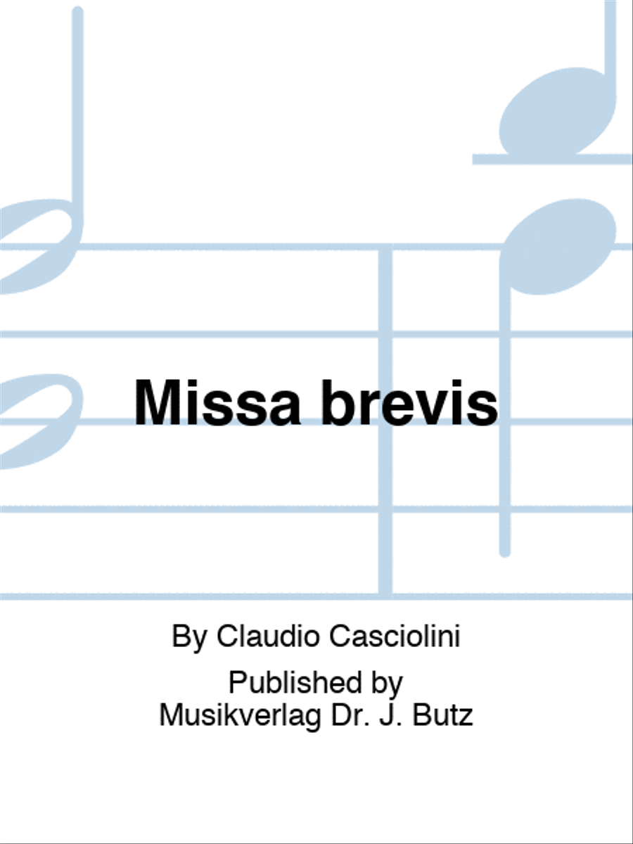 Missa brevis Choir scores gallery preview page 1