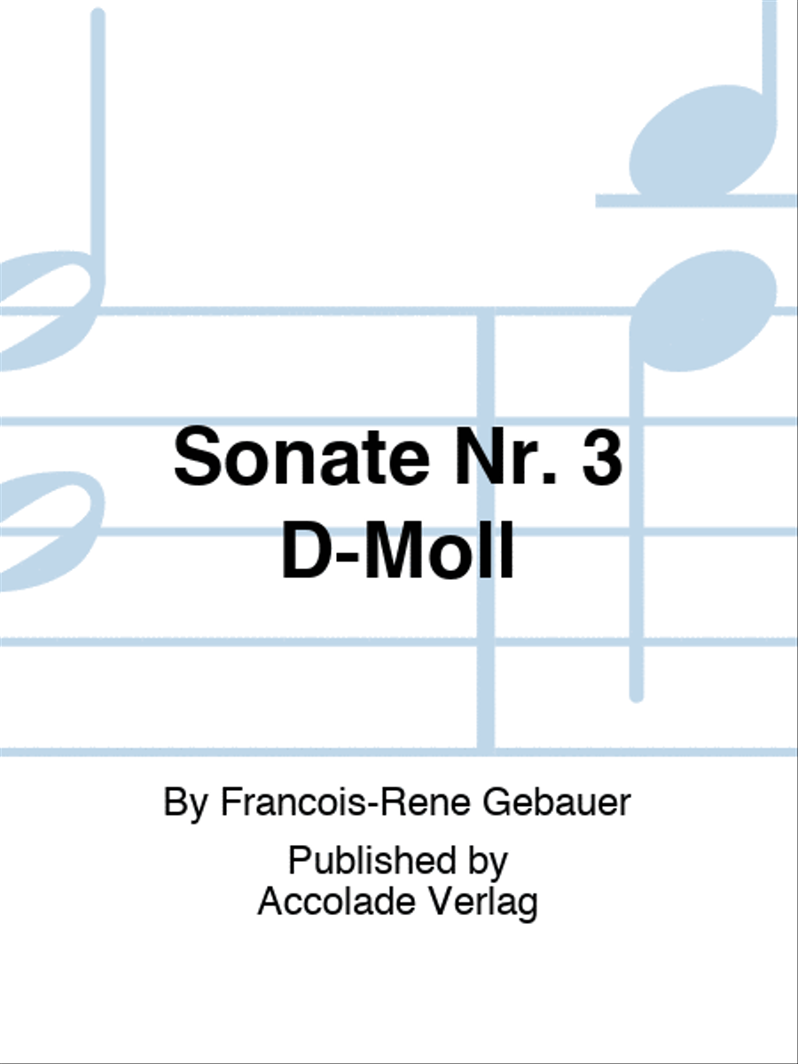 Sonate Nr. 3 D-Moll Bassoon Solo scores gallery preview page 1
