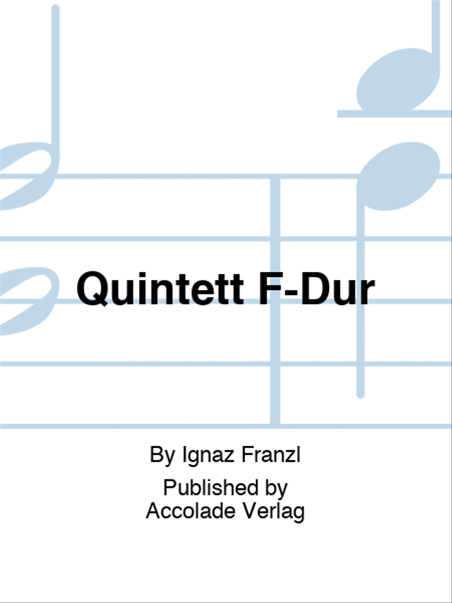 Quintett F-Dur Woodwind Quintet scores gallery preview page 1