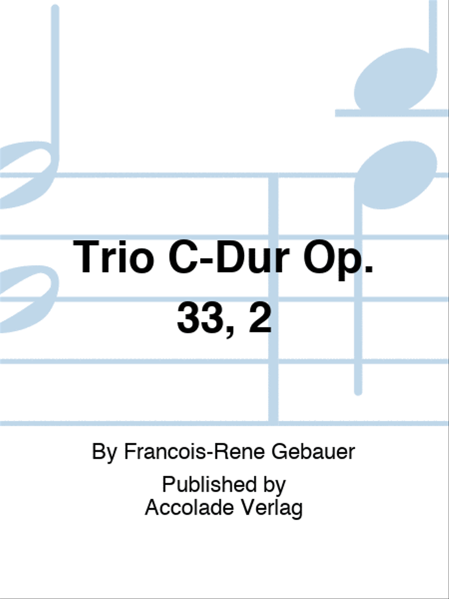 Trio C-Dur Op. 33, 2 Bassoon scores gallery preview page 1