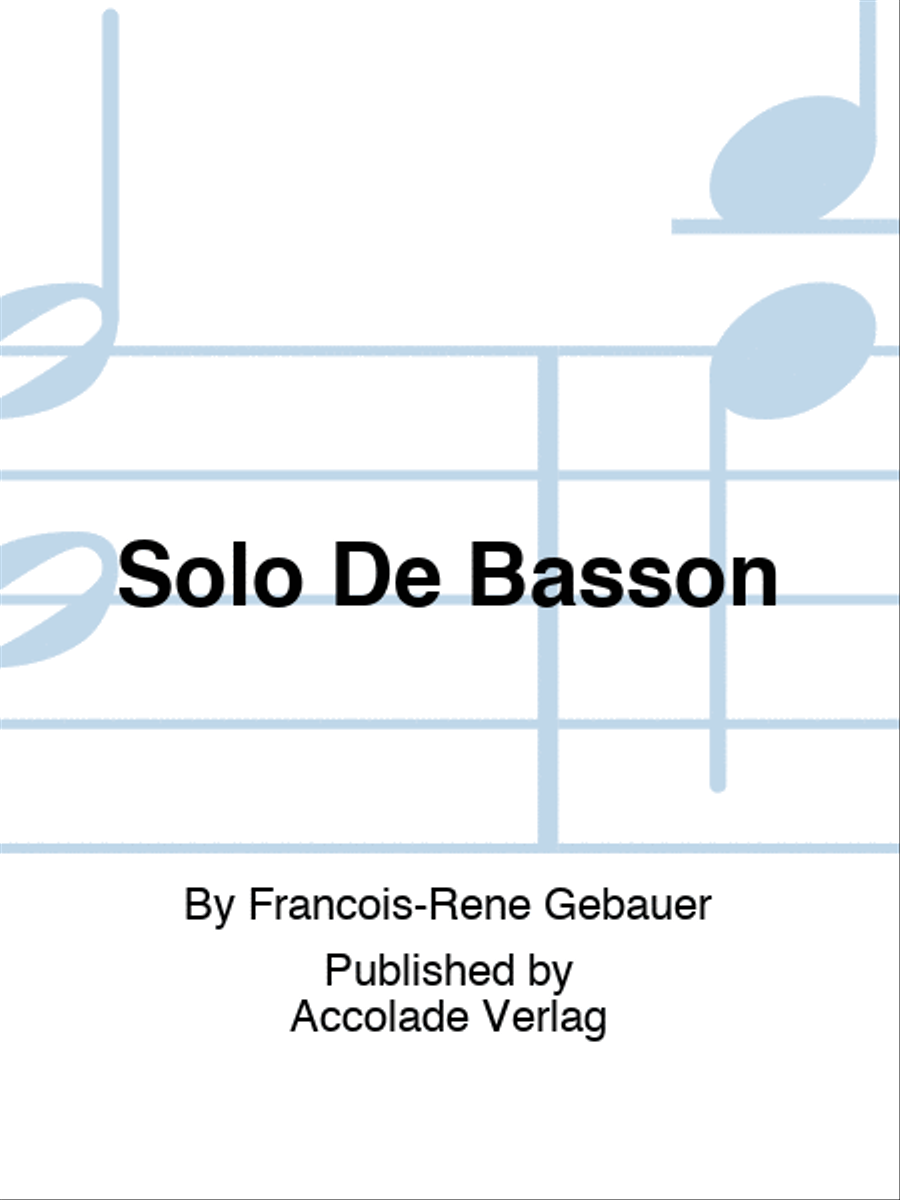 Solo De Basson Bassoon scores gallery preview page 1
