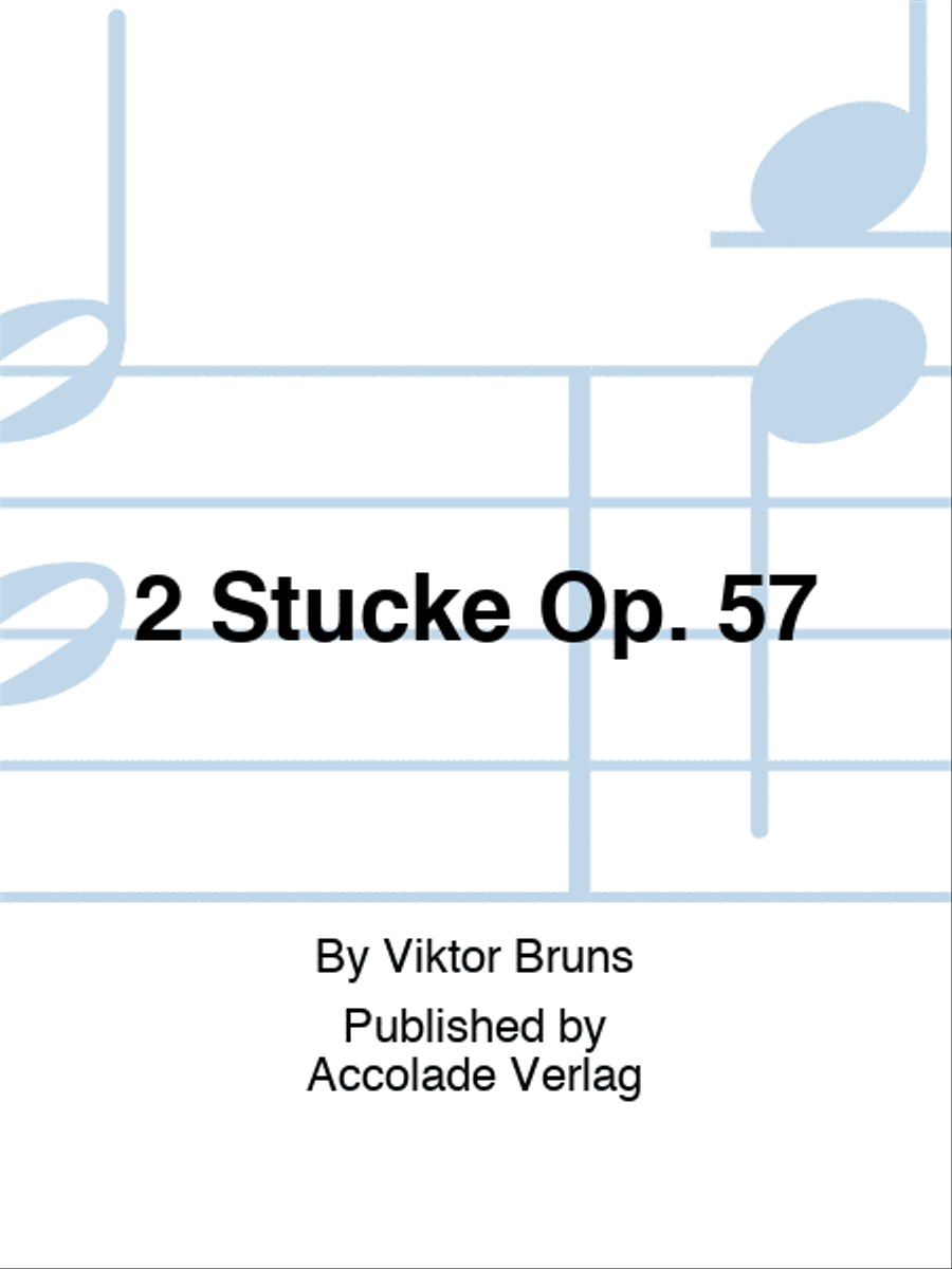 2 Stücke Op. 57 Bassoon Solo scores gallery preview page 1