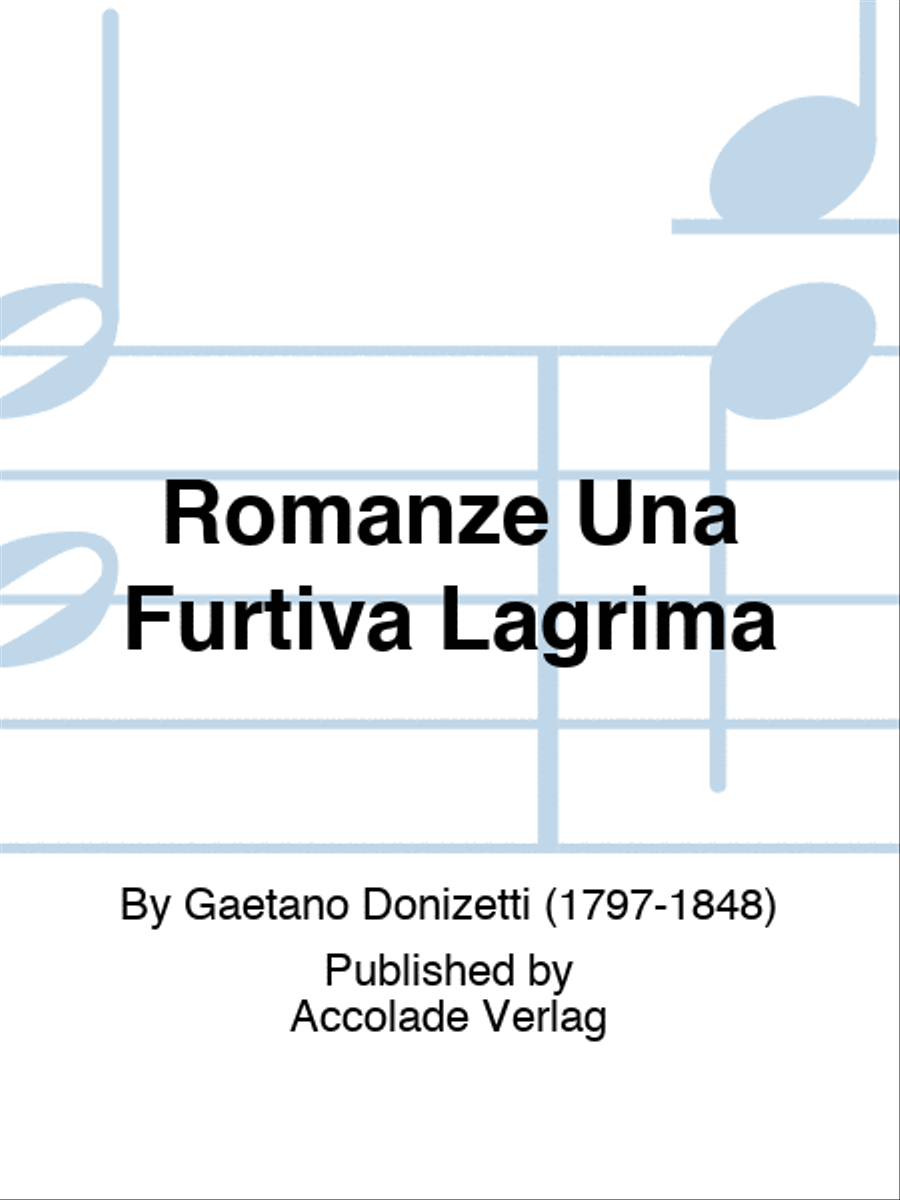 Romanze Una Furtiva Lagrima English Horn scores gallery preview page 1