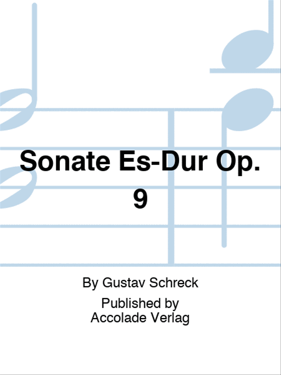 Sonate Es-Dur Op. 9 Bassoon Solo scores gallery preview page 1