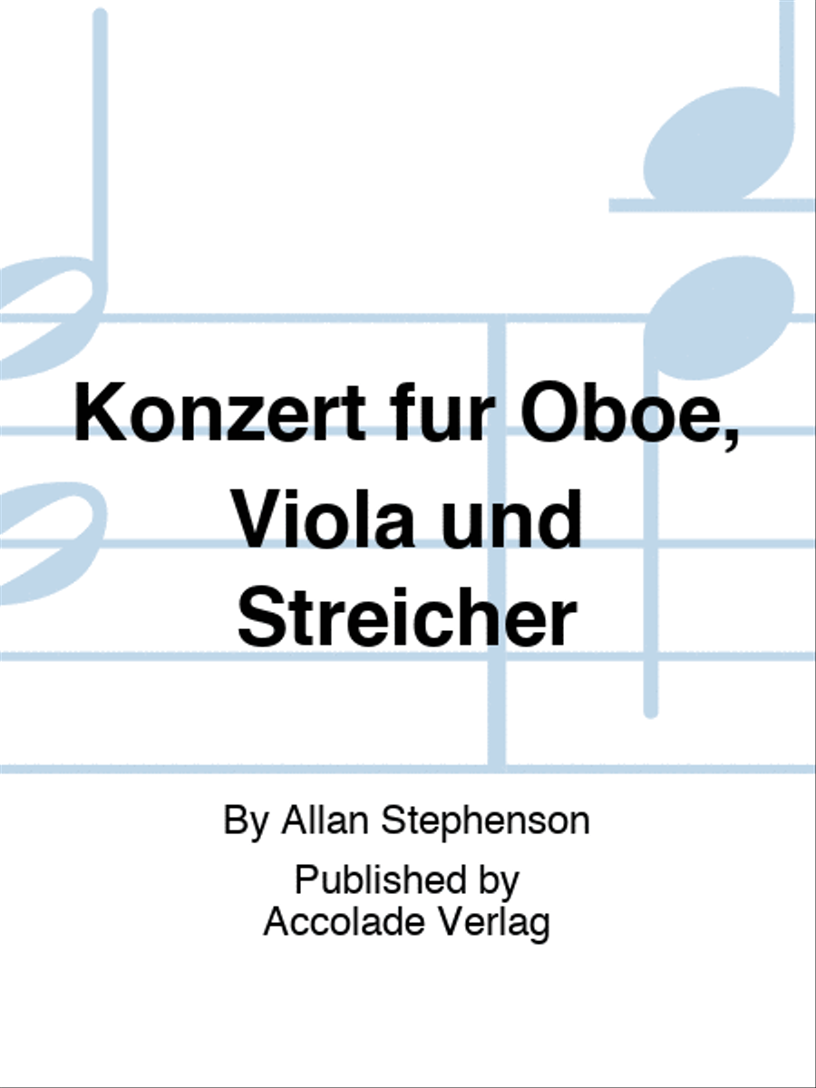 Konzert für Oboe, Viola und Streicher Oboe scores gallery preview page 1