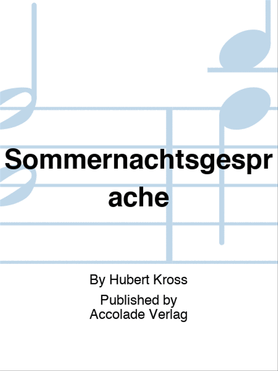 Sommernachtsgespräche Bassoon Quartet scores gallery preview page 1