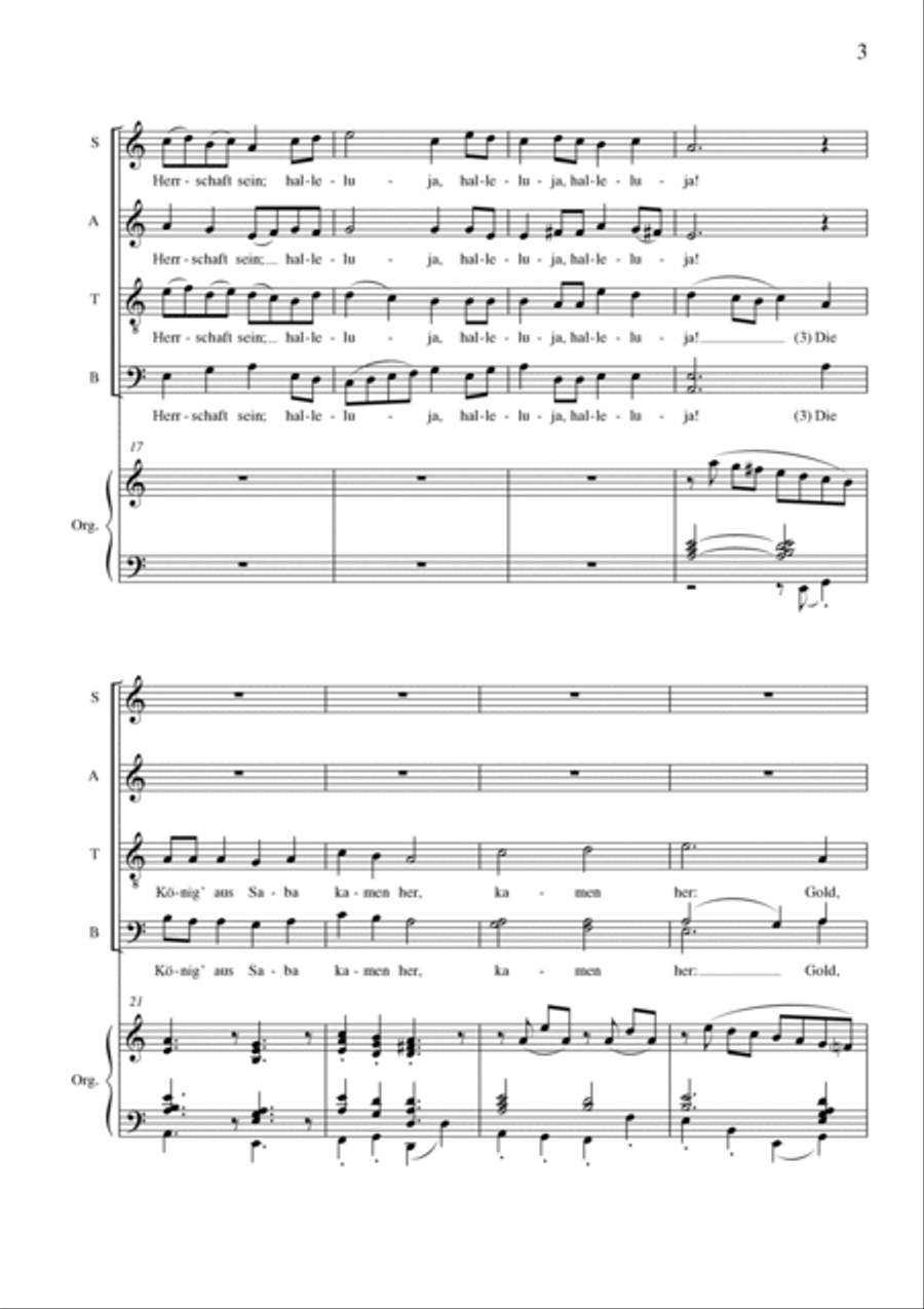 Ein Kind Gebor'n Zu Bethlehem Choir scores gallery preview page 4