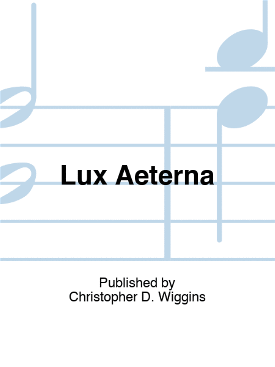Lux Aeterna Choir scores gallery preview page 1
