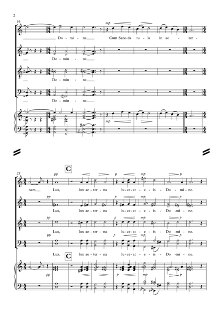 Lux Aeterna Choir scores gallery preview page 3
