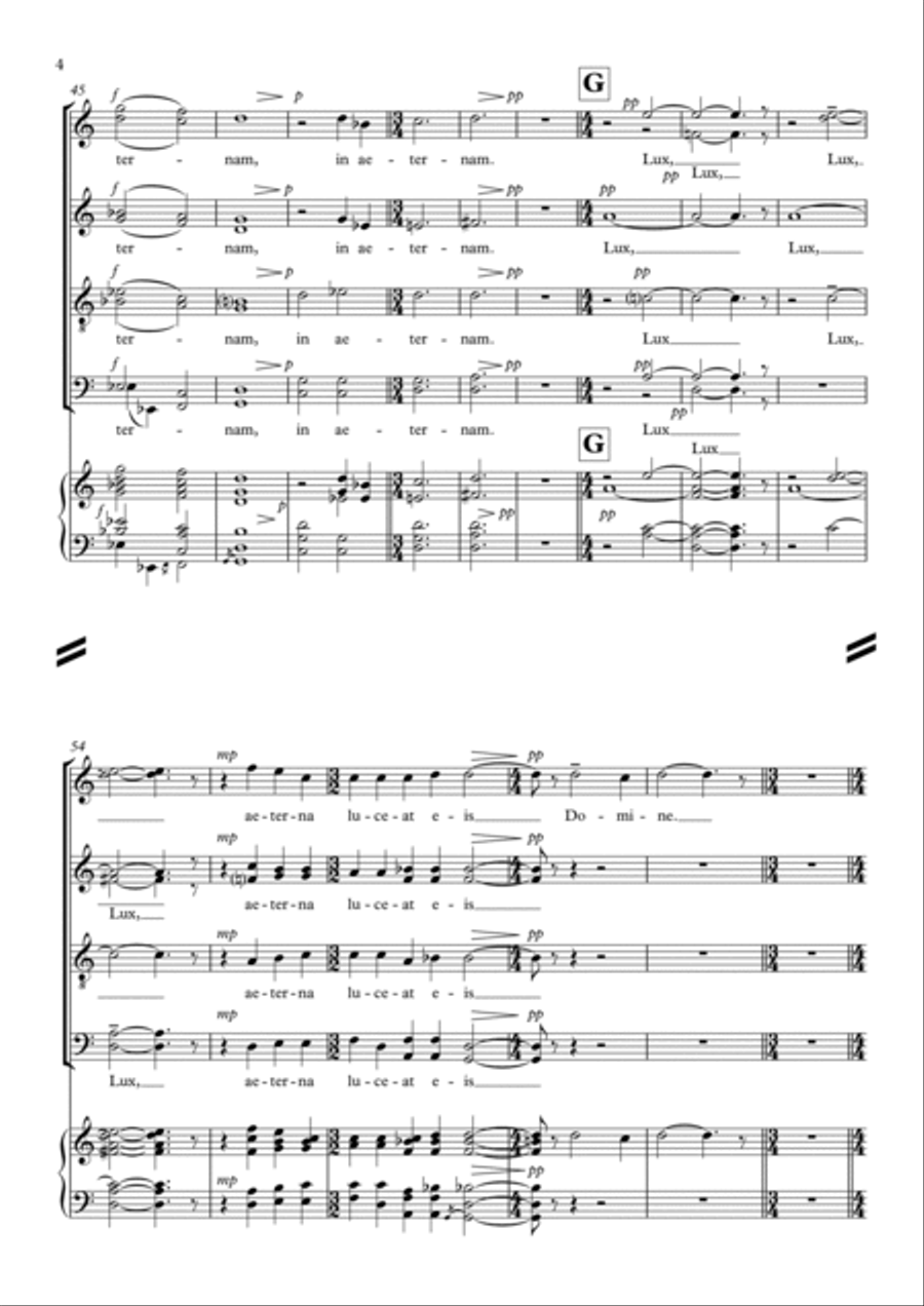 Lux Aeterna Choir scores gallery preview page 5