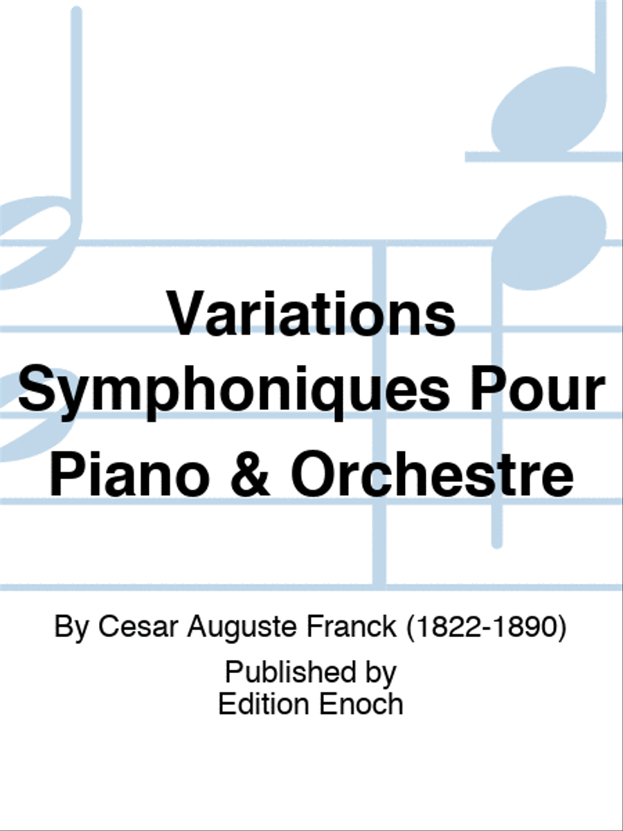 Variations Symphoniques Pour Piano & Orchestre Orchestra scores gallery preview page 1