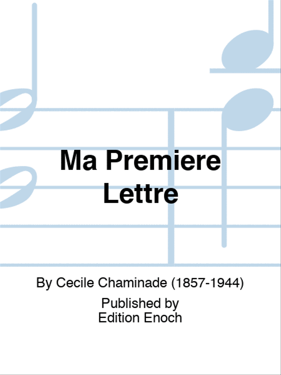Ma Première Lettre Voice scores gallery preview page 1