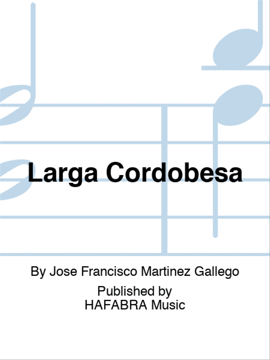 Larga Cordobesa Concert Band scores gallery preview page 1