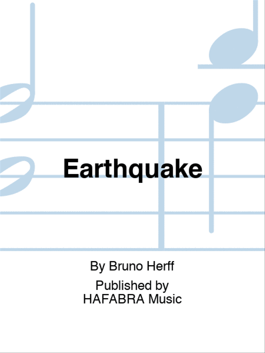 Earthquake Concert Band scores gallery preview page 1