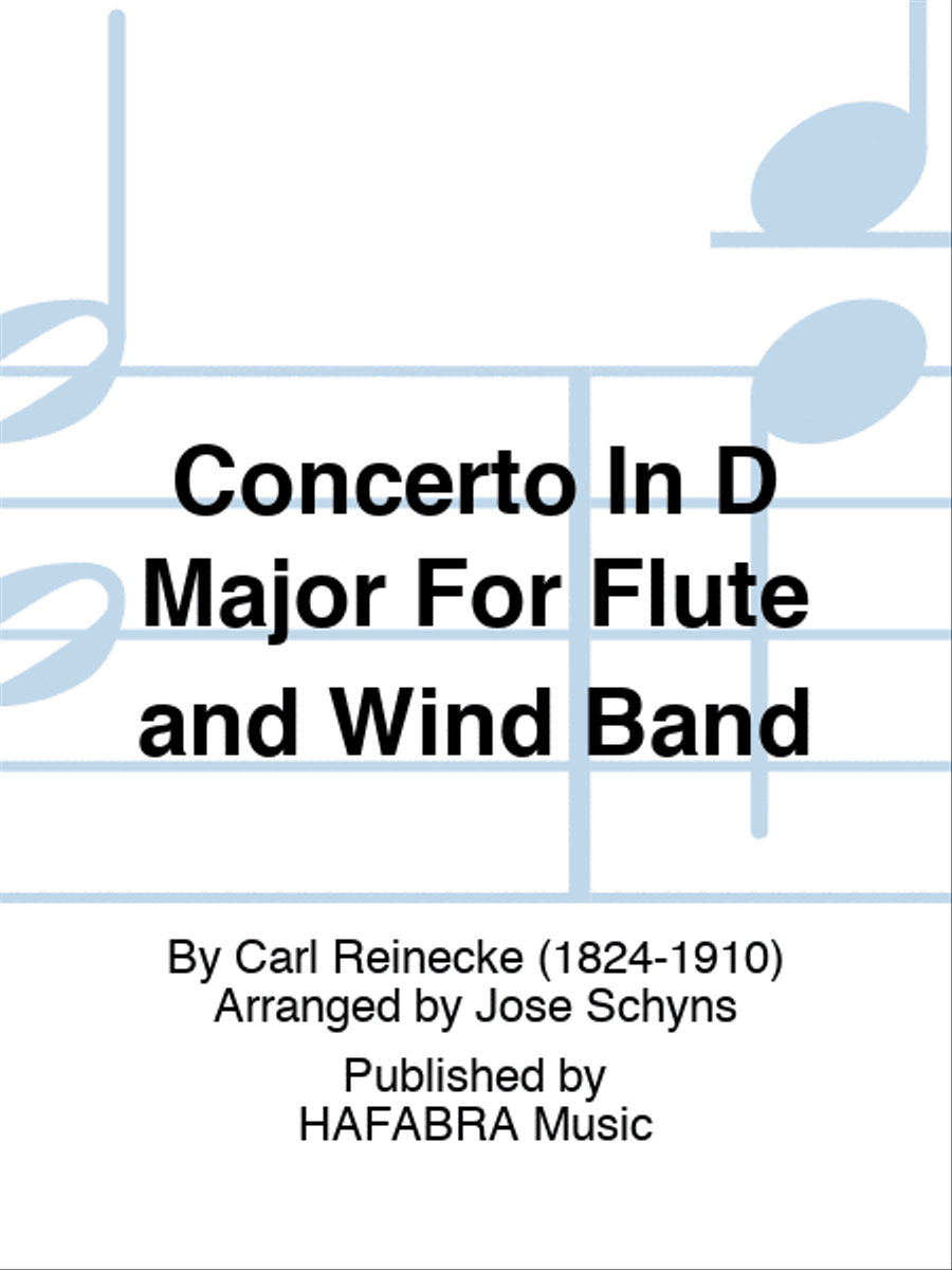 Concerto In D Major For Flute and Wind Band Concert Band scores gallery preview page 1