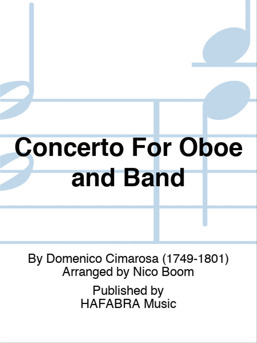Concerto For Oboe and Band Concert Band scores gallery preview page 1