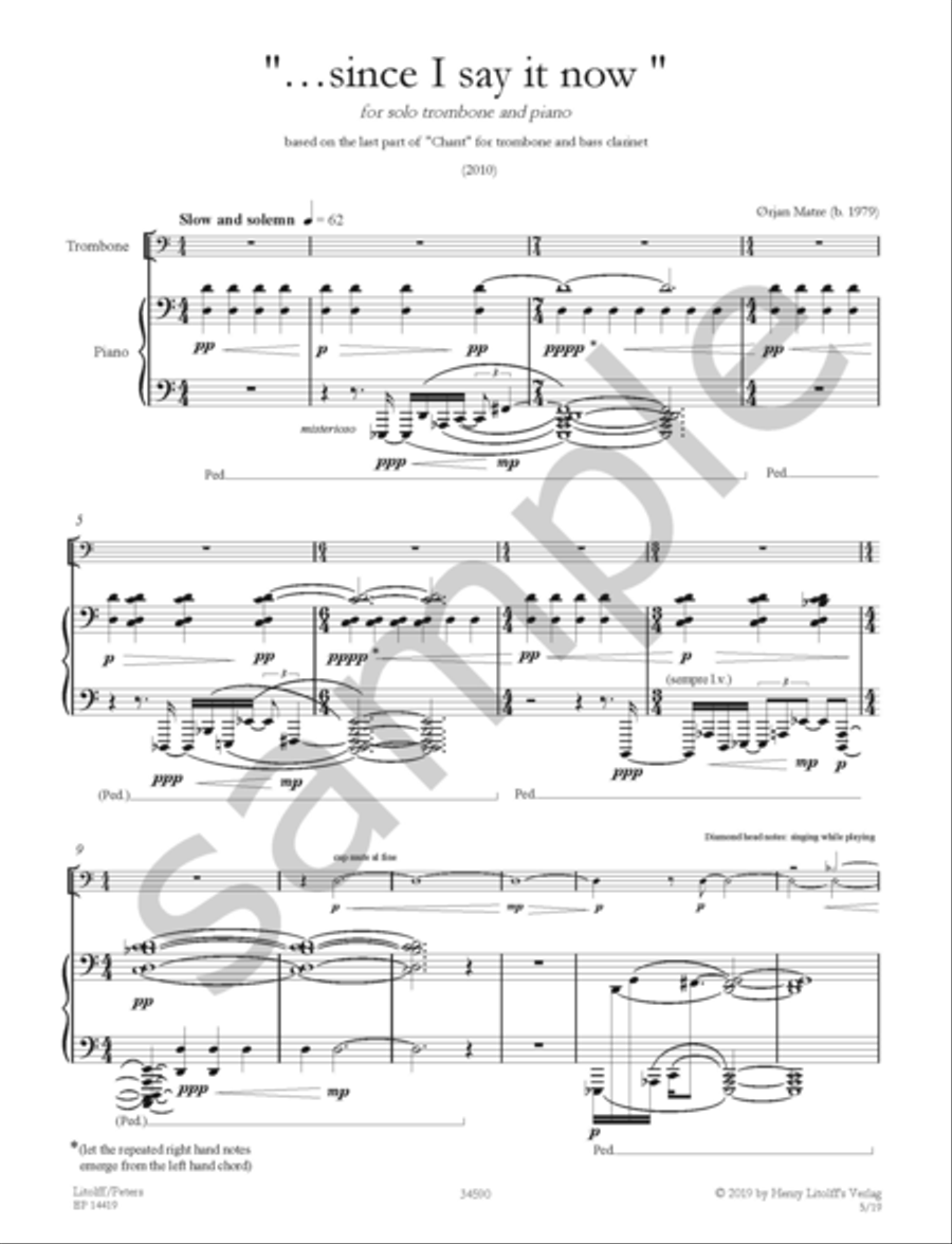 since I say it now Piano Accompaniment scores gallery preview page 2