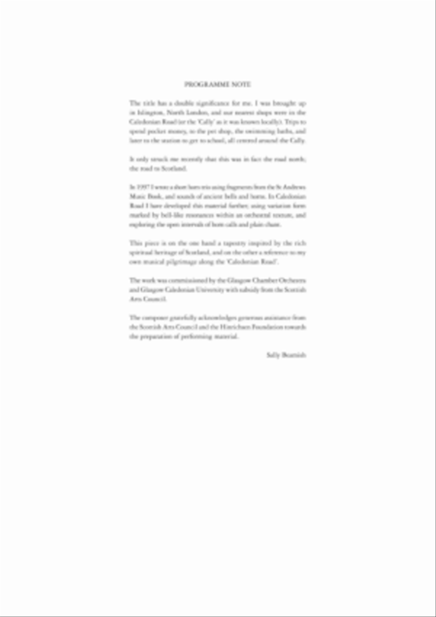 The Caledonian Road The Caledonian Road String Orchestra scores gallery preview page 3