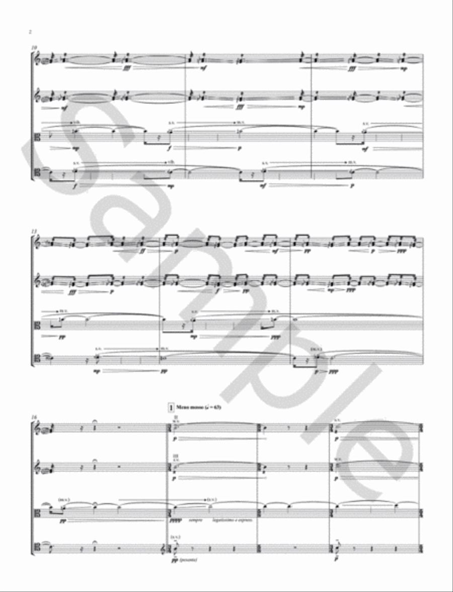 String Quartet Afference String Quartet scores gallery preview page 4