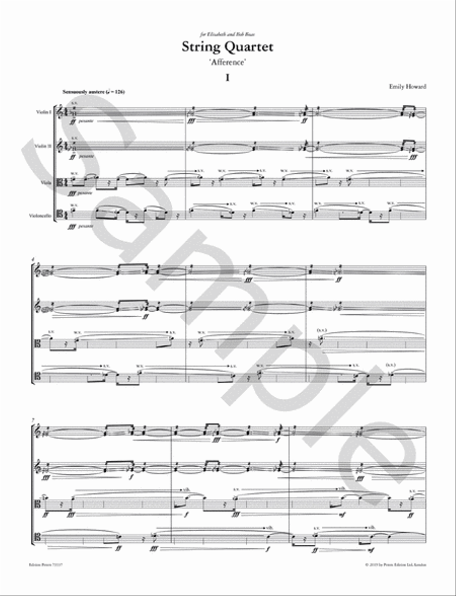 String Quartet Afference String Quartet scores gallery preview page 5