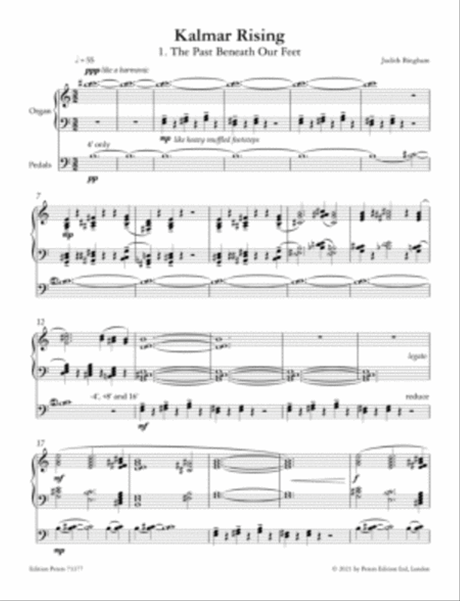 Kalmar Rising by Judith Bingham Organ - Sheet Music page 3