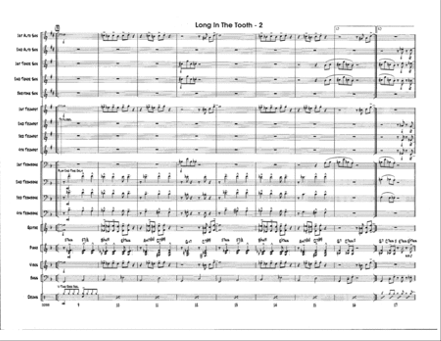 Long In The Tooth - Full Score Jazz Ensemble scores gallery preview page 2