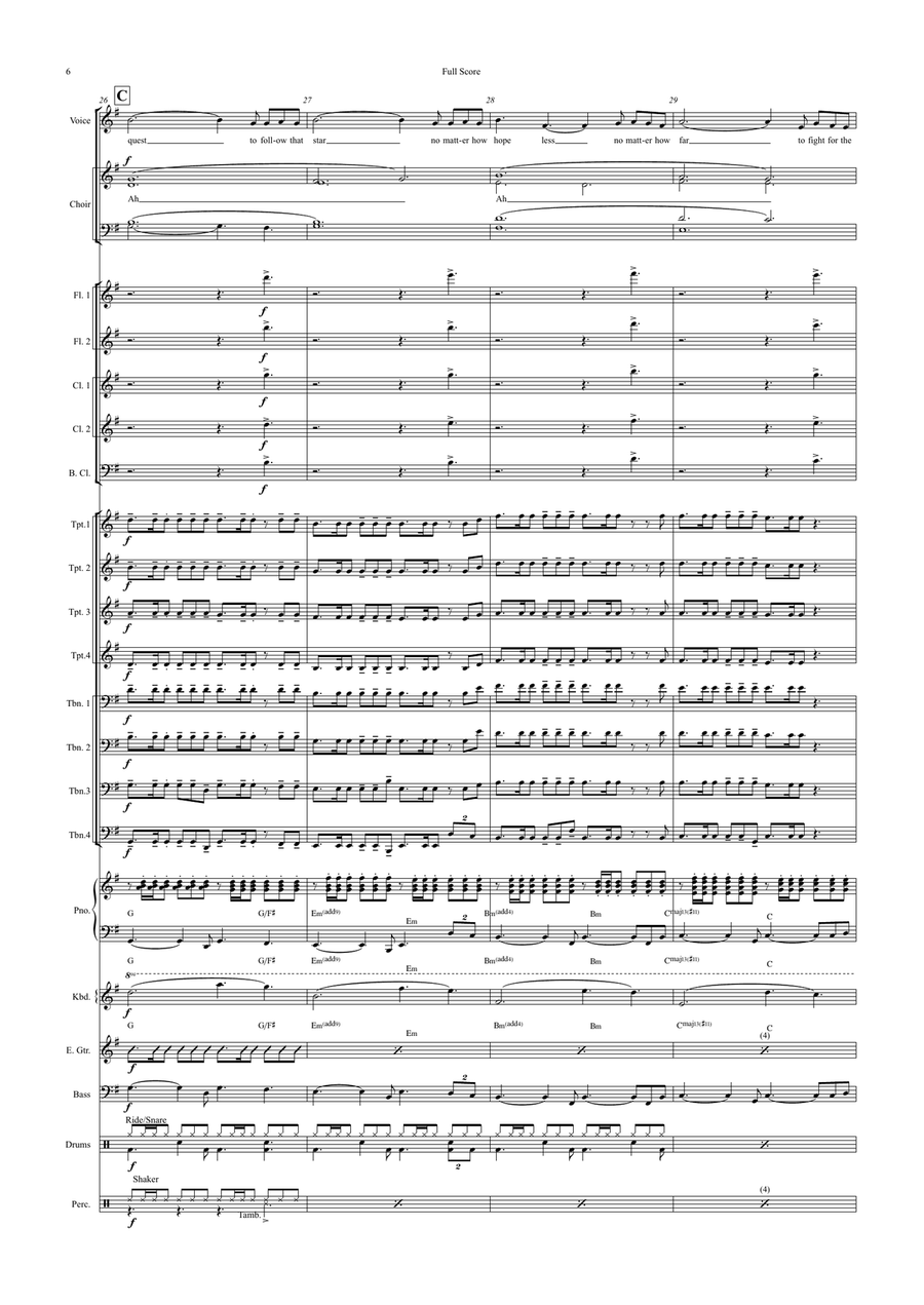 The Impossible Dream Jazz Ensemble scores gallery preview page 6