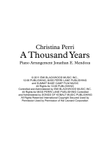 A Thousand Years