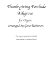Thanksgiving Postlude for Organ (Ashgrove)