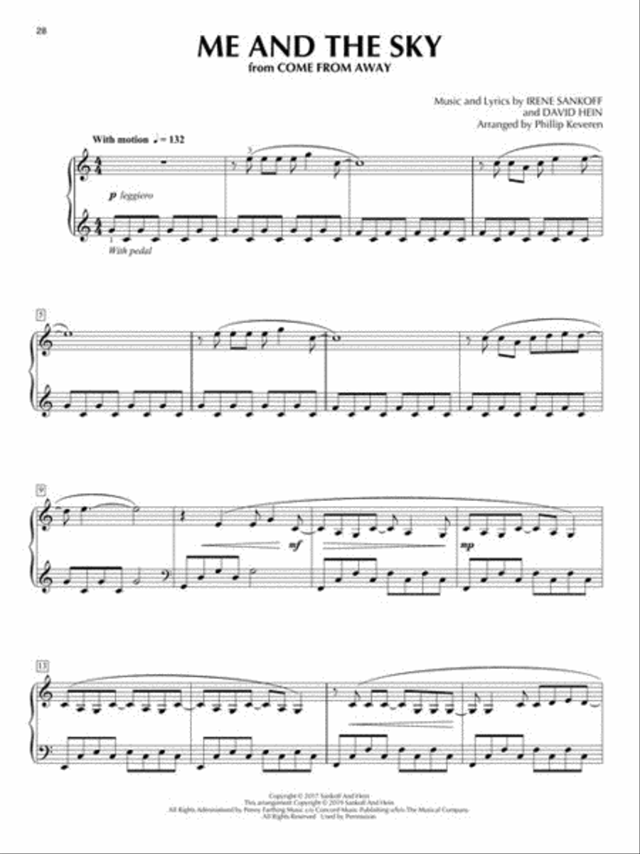 Broadway Songs with a Classical Flair Piano Solo scores gallery preview page 6
