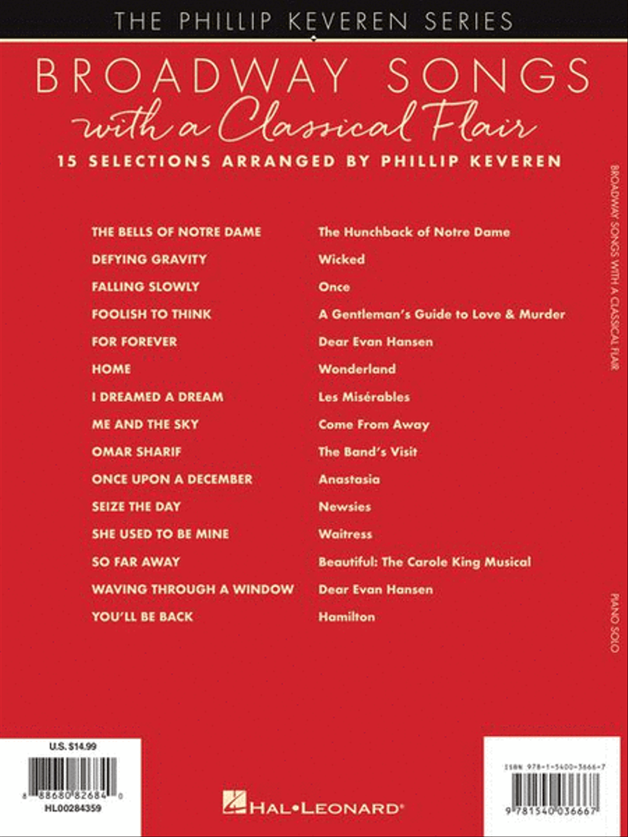 Broadway Songs with a Classical Flair Piano Solo scores gallery preview page 8