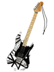 Eddie Van Halen – “Franky” (White/Black) 6″ Holiday Ornament
