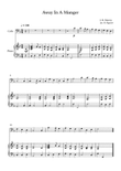 Away In A Manger, James Ramsey Murray, For Cello & Piano